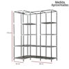 Closet Armario Esquinero de Tela Plegable