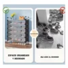 1782319385zapatero-doble-estante-organizador-metalico-con-tapa-6-niveles Zapatero Organizador Doble de 10 Compartimentos