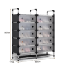 Zapatero Organizador Doble de 10 Compartimentos | Ahorra Espacio Zapatero organizador doble de 10 compartimentos con puertas translúcidas, ideal para organizar zapatos y ahorrar espacio en el hogar.